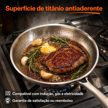 Titaniova® – Frigideira antiaderente de titânio