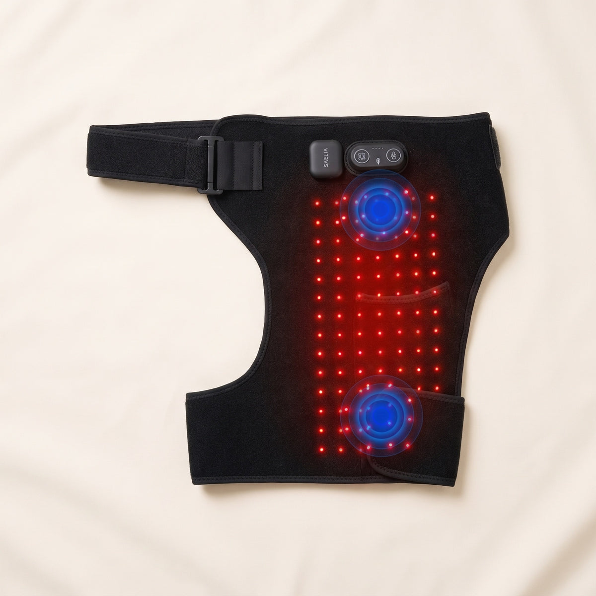 Saelia höftbälte med röda LED-lampor