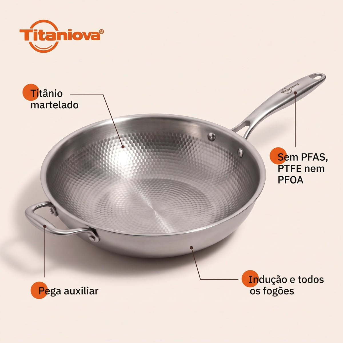 Wok Titaniova: caratteristiche